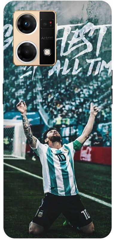 THE NARAYANA COLLECTIONS Back Cover for OPPO F21s PRO- CPH2461-MESSI,FOOTBALL,SPORTS,STYLISH  (Multicolor, Hard Case, Pack of: 1)