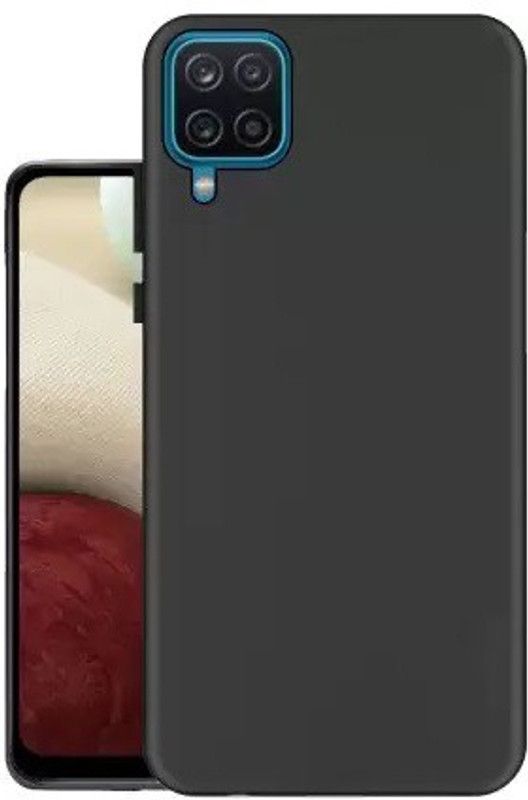 S-Hardline Back Cover for Samsung Galaxy A12  (Black, Flexible, Pack of: 1)