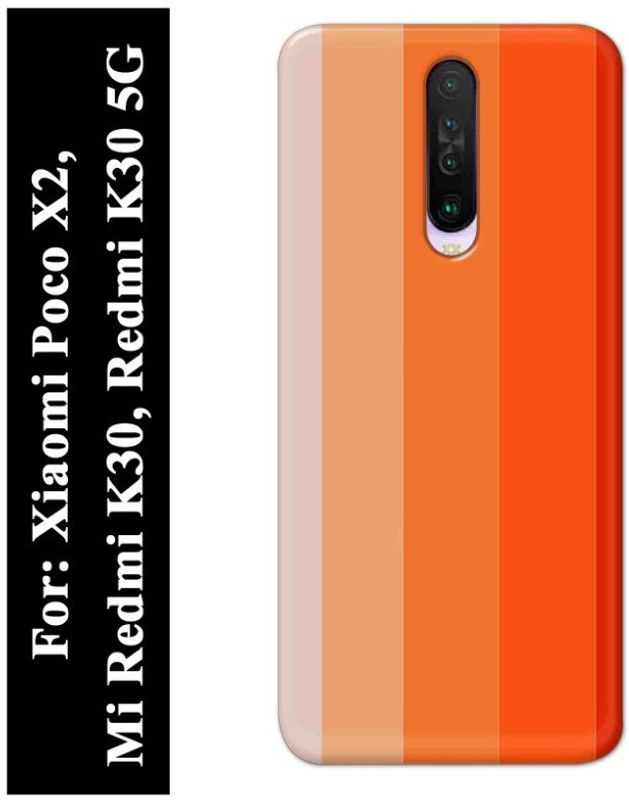 Majestic Back Cover for Xiaomi Poco X2, Mi Redmi K30, Mi Redmi K30 5G  (Orange, Hard Case)