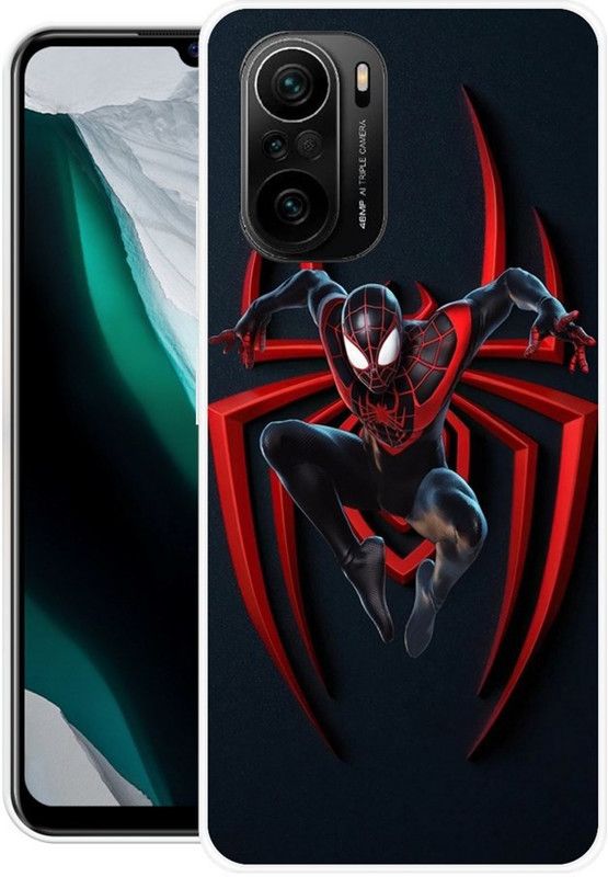 BLUEBUG Back Cover for Mi 11x  (Blue, Red, Grip Case, Silicon, Pack of: 1)