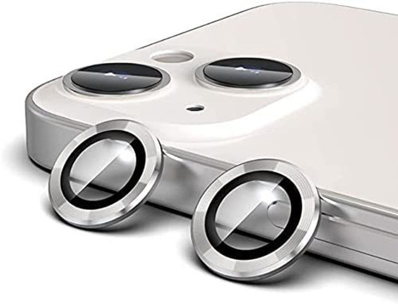 DSCASE Back Camera Lens Ring Guard Protector for Apple iPhone 14 Plus Metal Alloy Ring with Glass Protection, iPhone 14 Plus  (Pack of: 1)