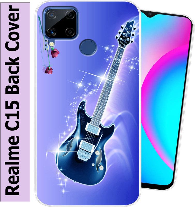 Goldista Back Cover for Realme C15  (Multicolor, Flexible, Silicon, Pack of: 1)