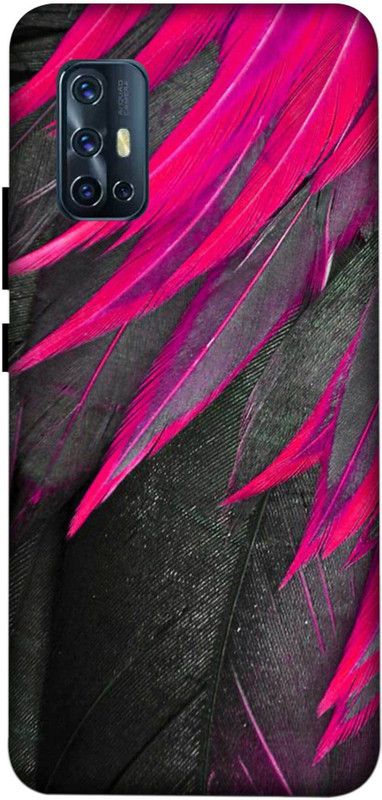 NDCOM Back Cover for VIVO V17  (Black, Pink, Hard Case, Pack of: 1)