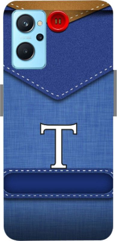 PRATEEKSH Back Cover for Realme 9I  (White, Blue)