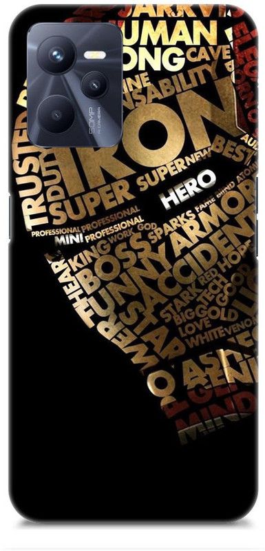 Mast Kalandar Back Cover for realme C35  (Black, Gold, Hard Case)