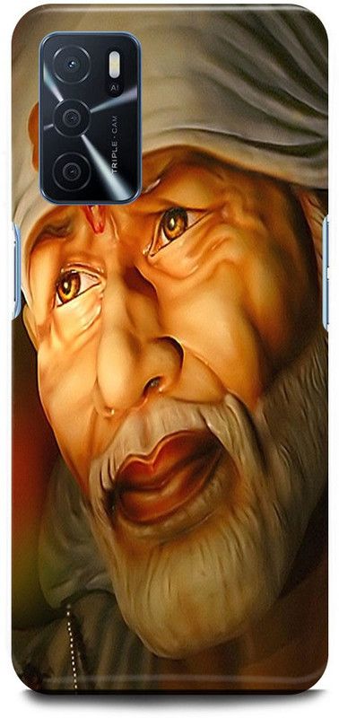 FUGGA Back Cover for OPPO A16, SAI, BABA, SAI, NATH, SHIRDI, KE, SAI, BABA, GURU  (Brown, Hard Case, Pack of: 1)