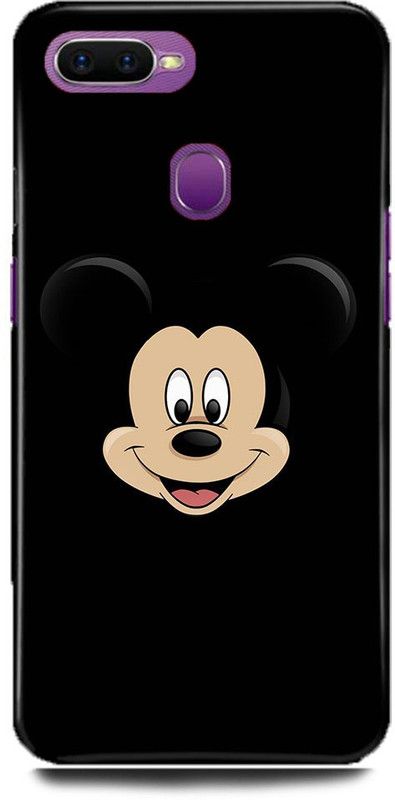FUGGA Back Cover for OPPO A5, CPH1809, MICKEY, MOUSE, ART, CARTOON, TEDDY, DOLL  (Black, Hard Case, Pack of: 1)