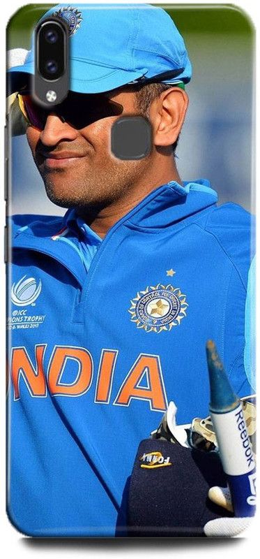 FIKORA Back Cover for Vivo V11/1806 MS DHONI PRINTED  (Multicolor, Hard Case, Pack of: 1)