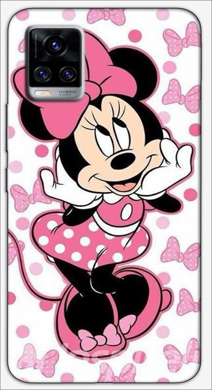 CROKIAN Back Cover for ViVO V20 Pro Minnie mouse Back Cover  (Multicolor, Hard Case, Pack of: 1)