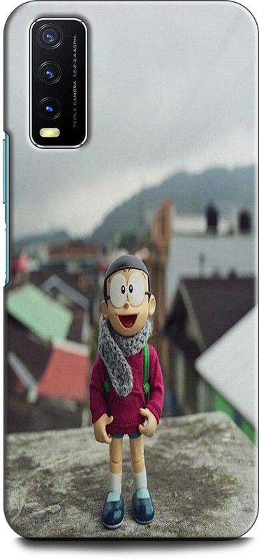 Dronk Back Cover for Vivo Y20G, V2037 NOBITA, CARTOON, FUNNY, CUTE, DORAEMON, DOREMON  (Multicolor, Dual Protection, Pack of: 1)