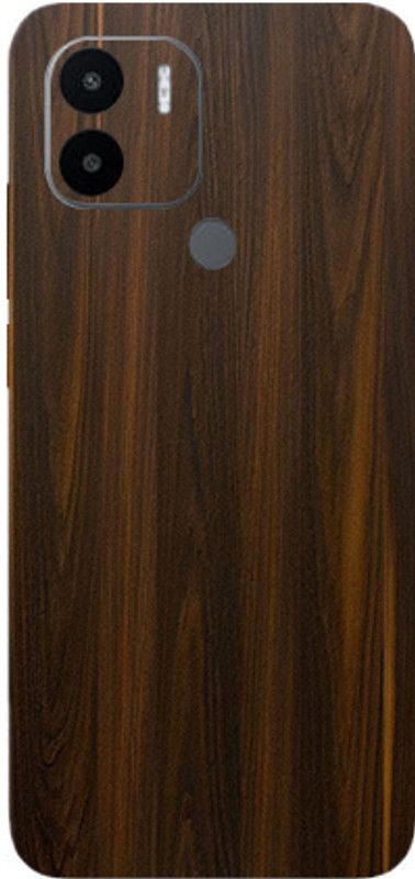TJ CREATION Redmi A1 Plus Mobile Skin  (Ultra Super Mahogany Wood Skin With High Matte Finish.)