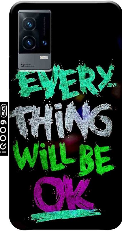 YornoSis Back Cover for iQoo 9 5G 2758  (Multicolor, Flexible, Silicon, Pack of: 1)