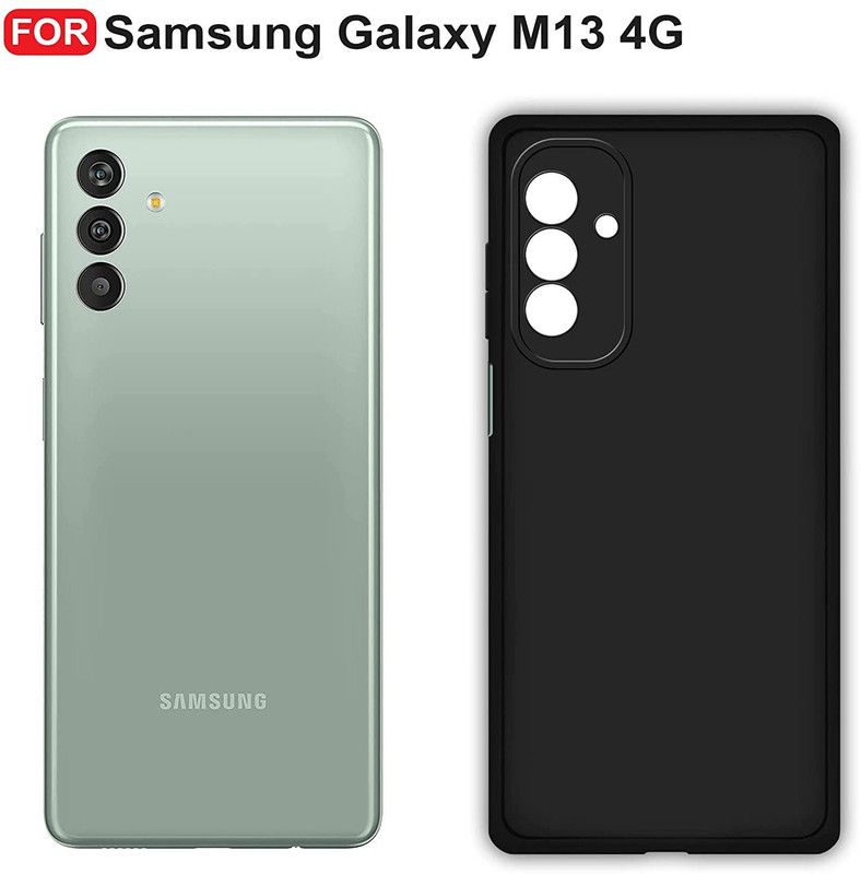 BRENZZ Back Cover for SAMSUNG GALAXY M13 4G  (Black, Shock Proof, Pack of: 1)