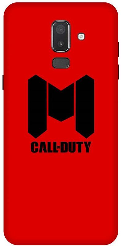FRONK Back Cover for SAMSUNG Galaxy J8, CALL, OF, DUTY, FAMOUS, GAME  (Red, Hard Case, Pack of: 1)
