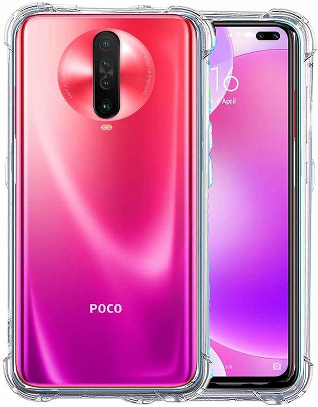 Chintuall Back Cover for POCO X2  (Transparent, Flexible, Silicon)