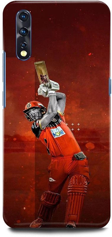 JUGGA Back Cover for vivo Z1x, 1917, AB, DE, VILLIERS, SOUTH, AFRICA, PLAYER, RCB  (Red, Hard Case, Pack of: 1)