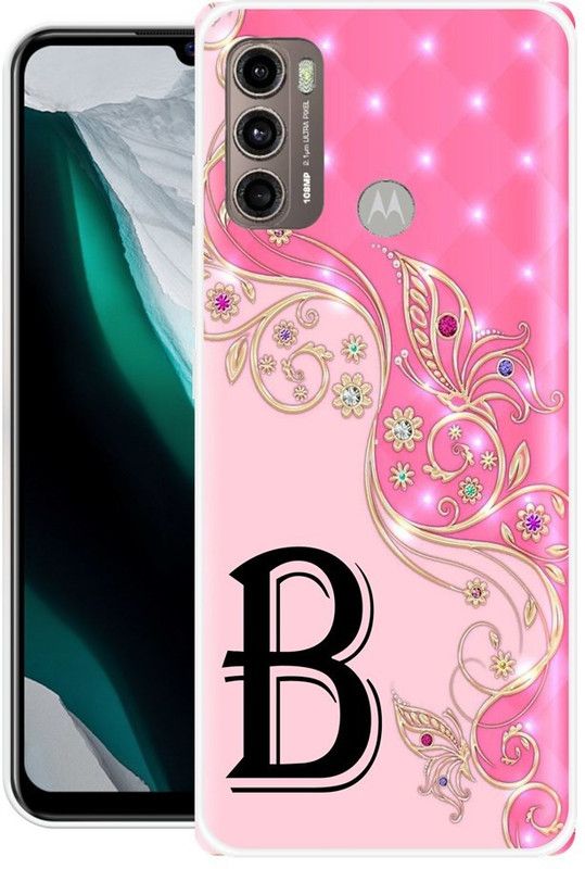 REALKING Back Cover for Motorola Moto G60  (Black, Pink, Grip Case, Silicon)