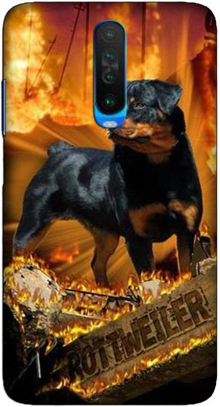 CROKIAN Back Cover for POCO X2 Rottweiler Back Cover  (Multicolor, Hard Case, Pack of: 1)