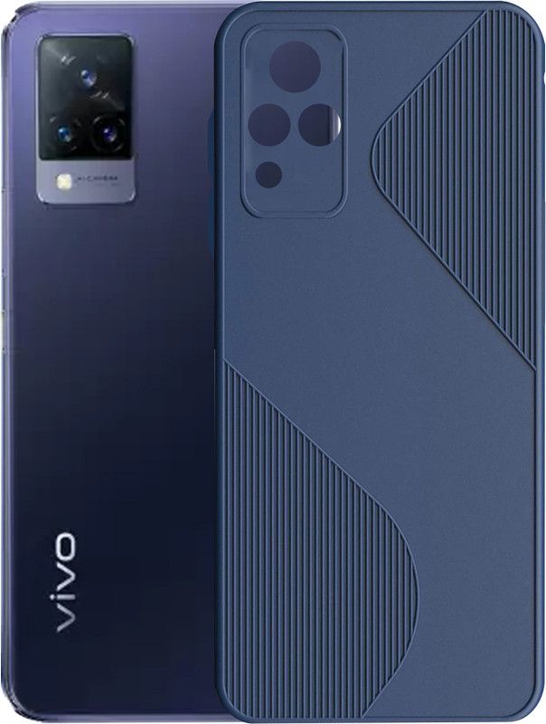 Flipkart SmartBuy Back Cover for vivo V21 5G, vivo V21  (Blue, Matte Finish, Silicon, Pack of: 1)