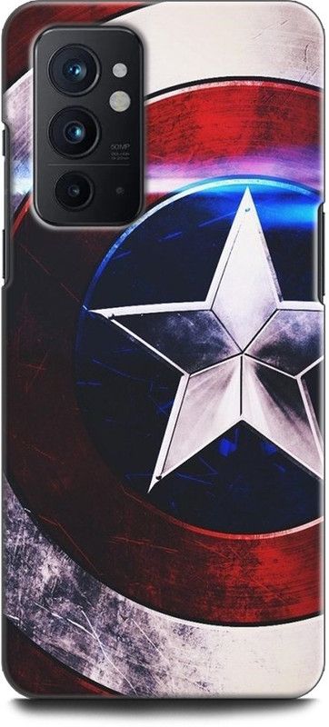 WallCraft Back Cover for OnePlus 9RT 5G CAPTAIN AMERICA, SHIELD, AVENGER, MARVEL, COMIC  (Multicolor, Dual Protection, Pack of: 1)