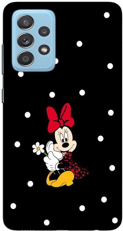 CROKIAN Back Cover for Samsung Galaxy A52s,Samsung Galaxy A52 Mickey Mouse Back Cover  (Black, Hard Case, Pack of: 1)