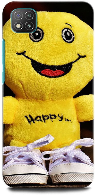 ORBIQE Back Cover for POCO C3 MZB07RJIN SMILE, SMILE FACE, FUNNY, HAPPY, CARTOON  (Multicolor, Hard Case, Pack of: 1)