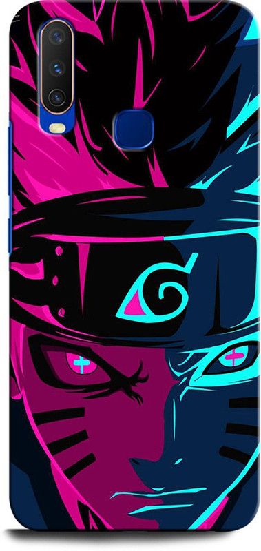 GRAFIQE Back Cover for VIVO Y12 NARUTO, ANIME, NEON, GOKU  (Multicolor, Shock Proof, Pack of: 1)