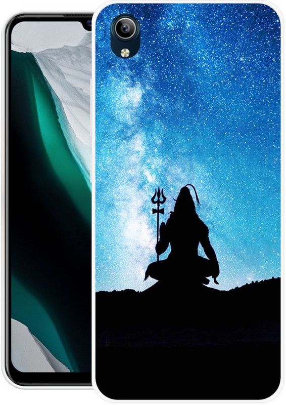 Pocketff Back Cover for vivo y91i  (Black, Blue, Flexible, Silicon)