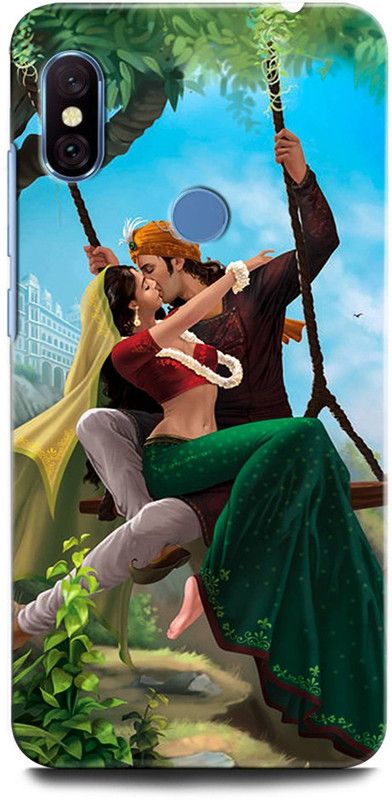 ORBIQE Back Cover for Redmi Note 6 Pro M1806E7TI KRISHNA, LORD KRISHNA, VASUDEV, GOD, KRISHN KANHIYA, RADHA  (Multicolor, Shock Proof, Pack of: 1)
