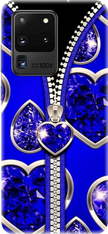 PNBEE Back Cover for Samsung Galaxy S20 Ultra, SM-G988B/DS - Zip Pattern Print  (Multicolor, Hard Case, Pack of: 1)