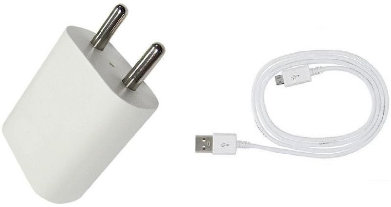 R4S4VK NA 2.1 A Mobile White Wall Chareger – 351 Charger with Detachable Cable  (White)