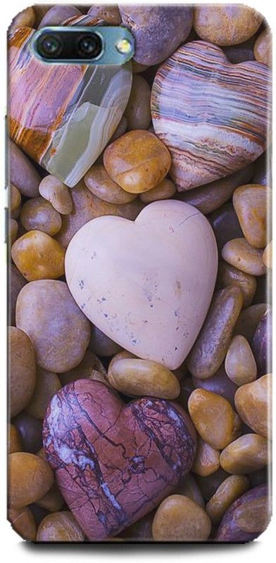 INDICRAFT Back Cover for Honor 10, stones heart, Printed  (Multicolor, Shock Proof, Pack of: 1)