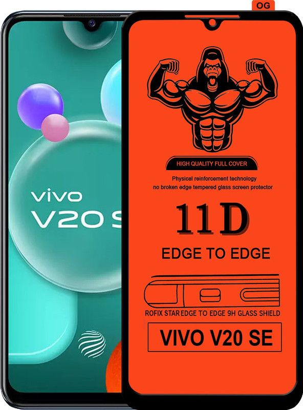 HQ Protection Edge To Edge Tempered Glass for VIVO V20 SE  (Pack of 1)