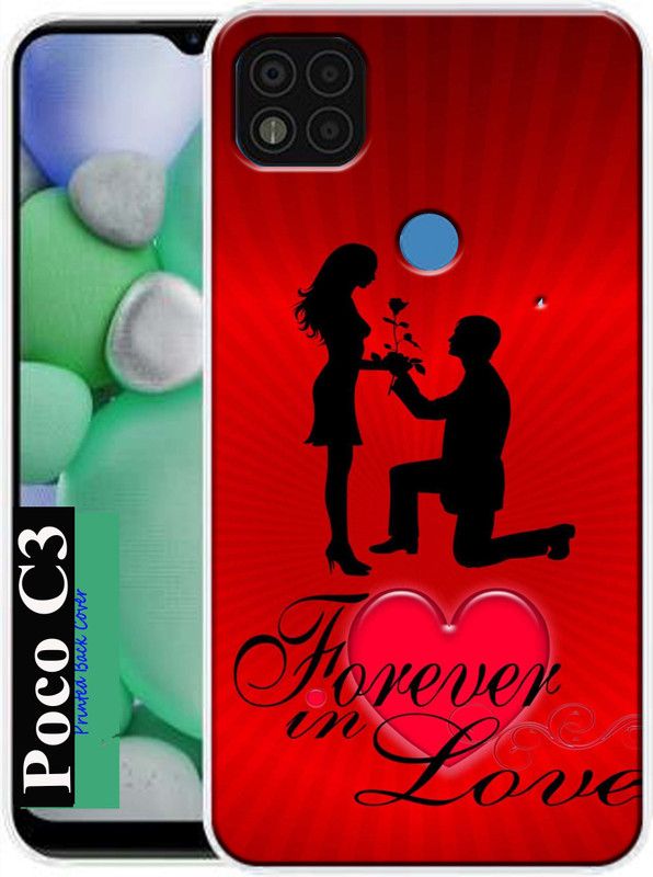 MORITZ Back Cover for Poco C31  (Multicolor, Silicon, Pack of: 1)