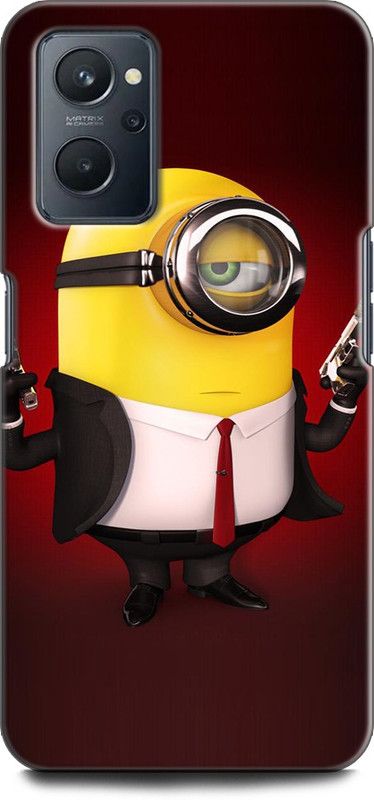 INDICRAFT Back Cover for OPPO K10, CPH2373 DETECTIVE, MINION, ART CARTOON, MOVIE, ANIMATION  (Multicolor, Shock Proof, Pack of: 1)