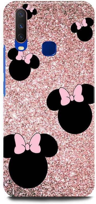 JUGGA Back Cover for Vivo Y15, 1901, MICKEY,MICKEY MOUSE,ART, CARTOON, TEDDY,DOLL  (Black, Hard Case, Pack of: 1)