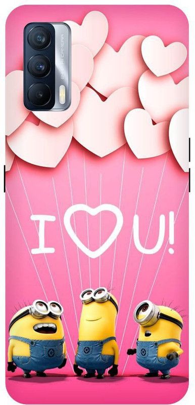URCHIN Back Cover for Realme X7 minions, Cute, funny, cartoon, Minions cute, cute  (Multicolor, Shock Proof, Pack of: 1)