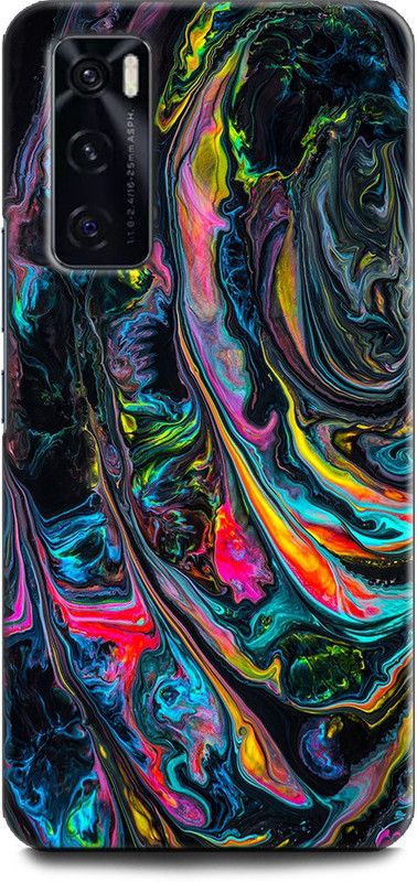KEYCENT Back Cover for Vivo V20 SE, V2022 WALL, LIQUID, COLORFULL, TEXTURE, ABSTRACT ART, DESIGNS  (Multicolor, Pack of: 1)