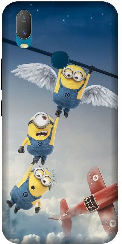 URCHIN Back Cover for Vivo Y15 minions, Cute, funny, cartoon, Minions cute, cute  (Multicolor, Shock Proof, Pack of: 1)
