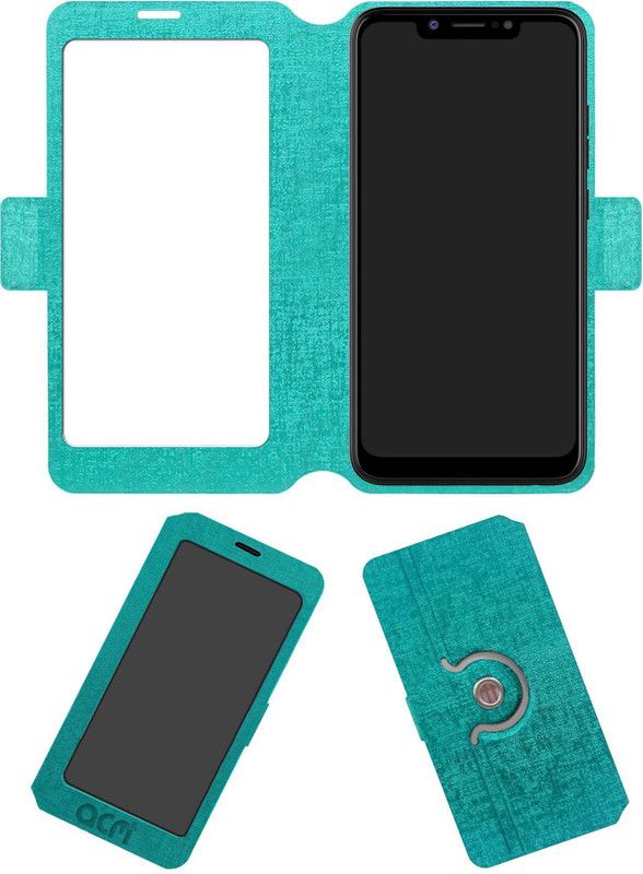 ACM Flip Cover for Tecno Camon I2  (Blue, Cases with Holder, Pack of: 1)