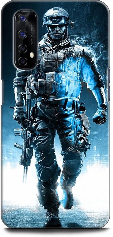 Afterglow Back Cover for Realme 7 ARMY, SOLDIER, INDIAN ARMY, FIGHTER, GUN, SQAD, PUBG  (Multicolor, Shock Proof, Pack of: 1)