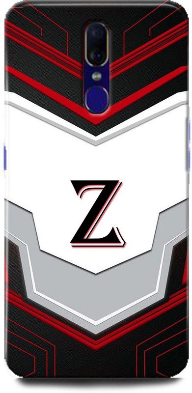 Afterglow Back Cover for Oppo F11 Z, Z LETTER, Y NAME, Z ALPHABET, ALPHABET  (Multicolor, Shock Proof, Pack of: 1)