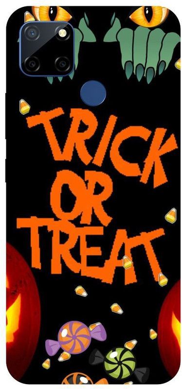 Wall Art Back Cover for Realme C25 TRICK OR TREAT, ATTITUDE, QUOTES, TEXTURE  (Multicolor, Dual Protection, Pack of: 1)