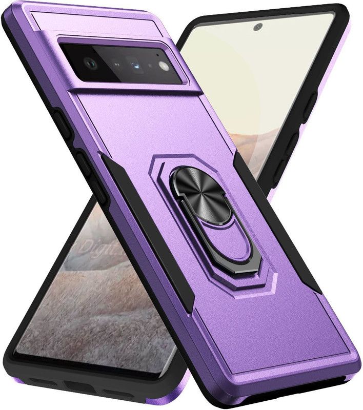 HEAVY DUTY Back Cover for Google Pixel 6 PRO  (Purple, Dual Protection)
