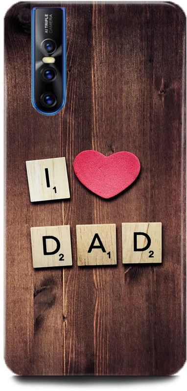 INDICRAFT Back Cover for Vivo V15 Pro, Vivo 1818, Dad, Printed  (Multicolor, Shock Proof, Pack of: 1)