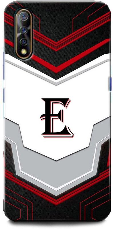Afterglow Back Cover for Vivo Z1x E, E LETTER, F NAME, E ALPHABET, ALPHABET  (Multicolor, Shock Proof, Pack of: 1)