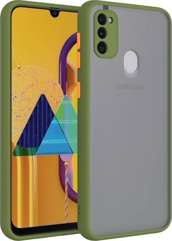 FIVE-O Back Cover for Samsung Galaxy M30S  (Grey, Camera Bump Protector, Pack of: 1)