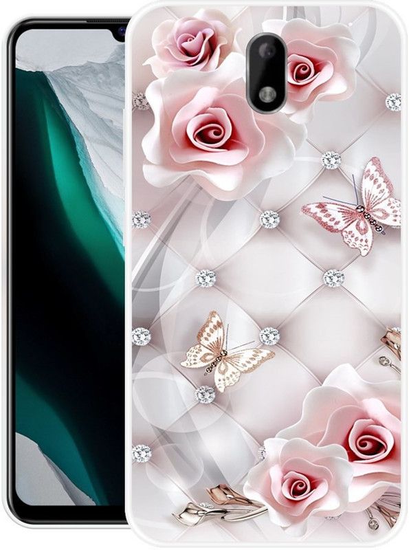 SUPER CASE Back Cover for Itel A23  (Grey, Pink, Silicon)