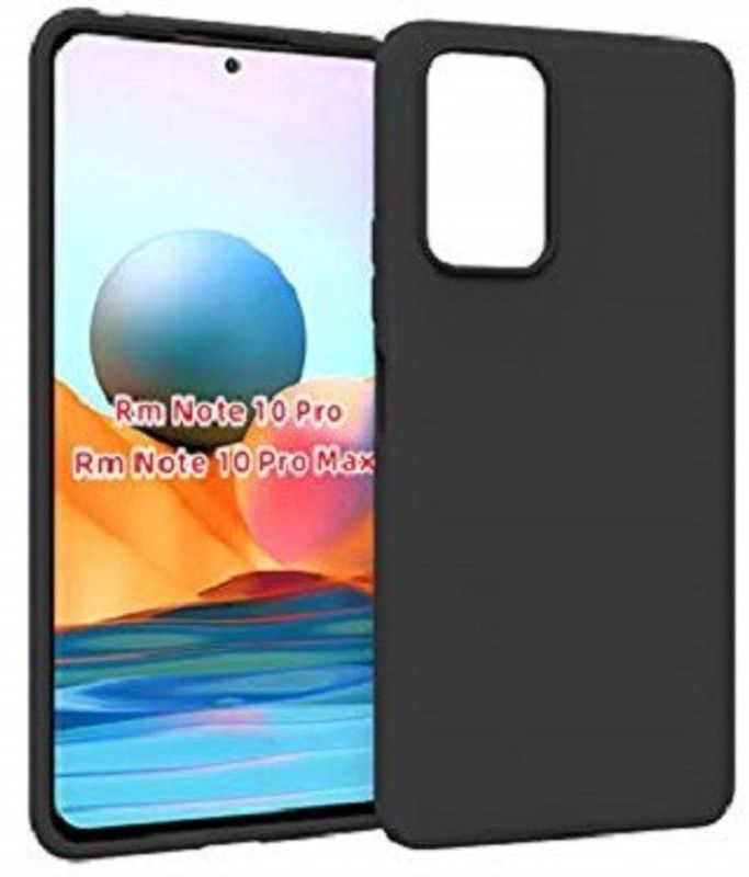 Colorcase Back Cover for Redmi Note 10 Pro Max  (Black, Silicon)