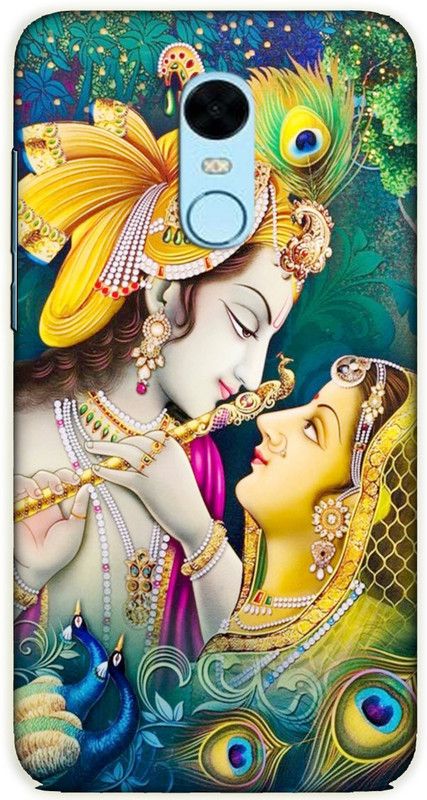 iprinto Back Cover for Mi Redmi Note 5 Radha Krishna Lord Krishna Kanha Back Cover  (Green, Shock Proof)